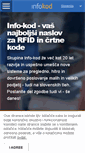Mobile Screenshot of info-kod.si