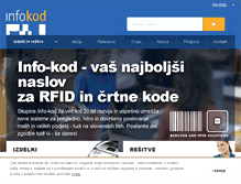 Tablet Screenshot of info-kod.si